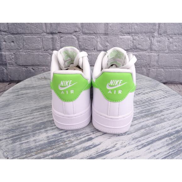 Nike Air Force 1 07 White/Action Green Youth 4.5 Women 6 New In Box - Picture 7 of 13